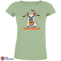 French Boo-Dog Halloween Women's Organic Cotton Tee