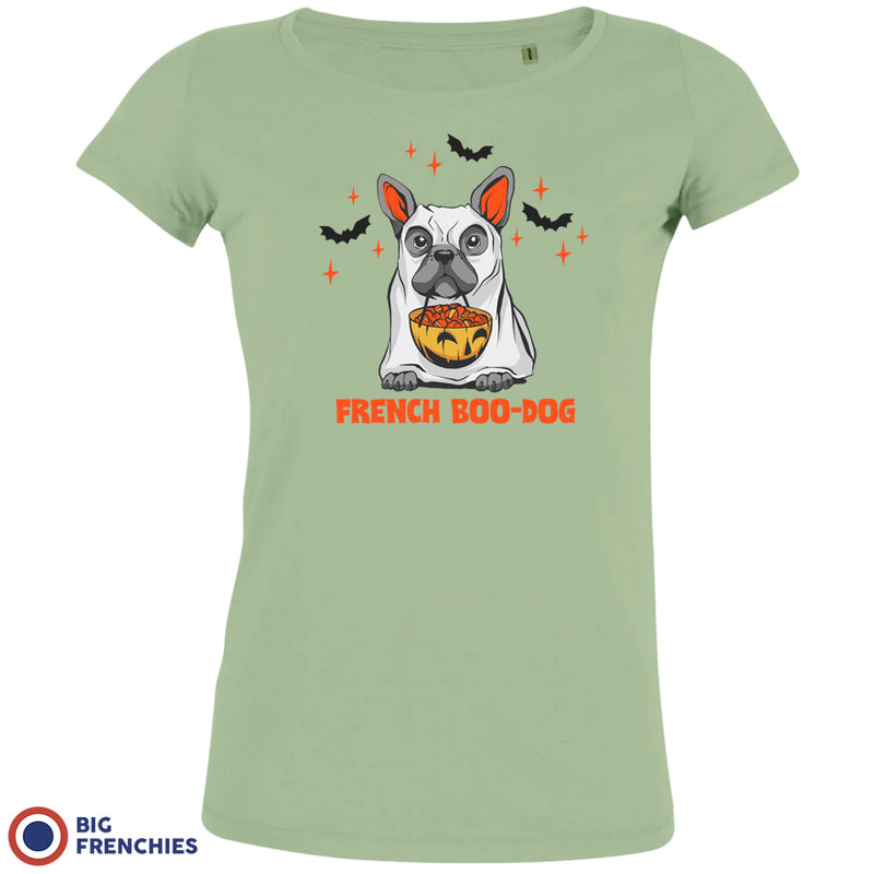 French Boo-Dog Halloween Women's Organic Cotton Tee