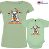 French Boo-Dog Halloween Mom and Baby Organic Cotton family Set (Set of 2)