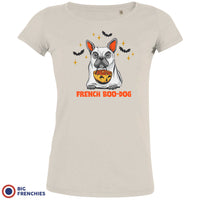 French Boo-Dog Halloween Women's Organic Cotton Tee