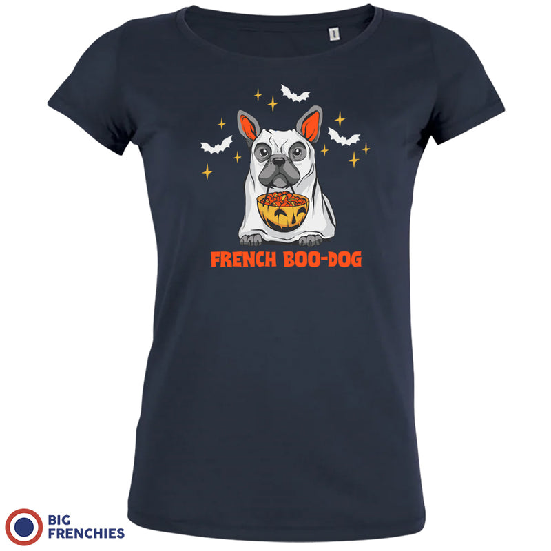 French Boo-Dog Halloween Women's Organic Cotton Tee