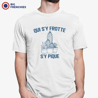 Qui S'y Frotte S'y Pique Men's Organic Cotton Tee