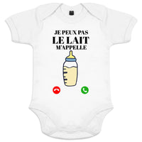 Je peux Pas La Bière Le Lait M'appelle Dad and Child Organic Cotton Matching Outfit