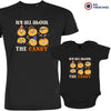 It's All About The Candy Halloween Dad and Child Organic Cotton family Set (Set of 2)