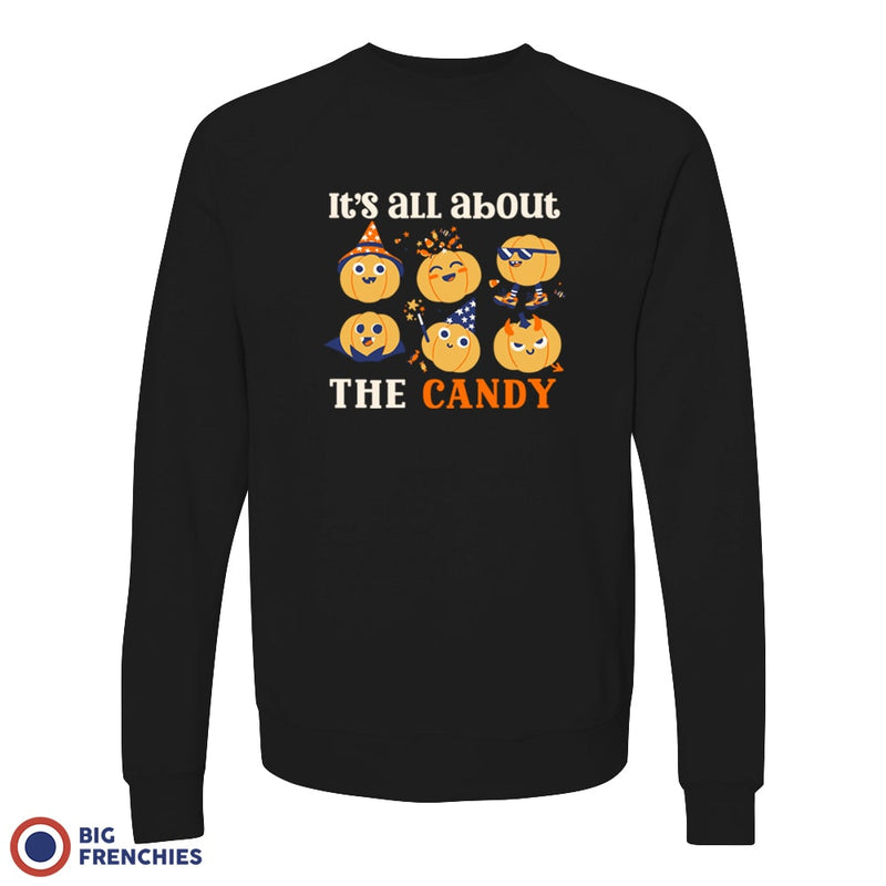 It's All About The Candy Halloween Unisex Organic Cotton Sweatshirt