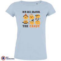 It's All About The Candy Halloween Women's Organic Cotton Tee