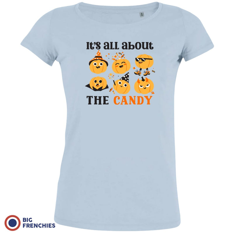 It's All About The Candy Halloween Women's Organic Cotton Tee