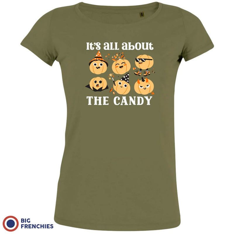 It's All About The Candy Halloween Women's Organic Cotton Tee