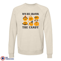 It's All About The Candy Halloween Unisex Organic Cotton Sweatshirt