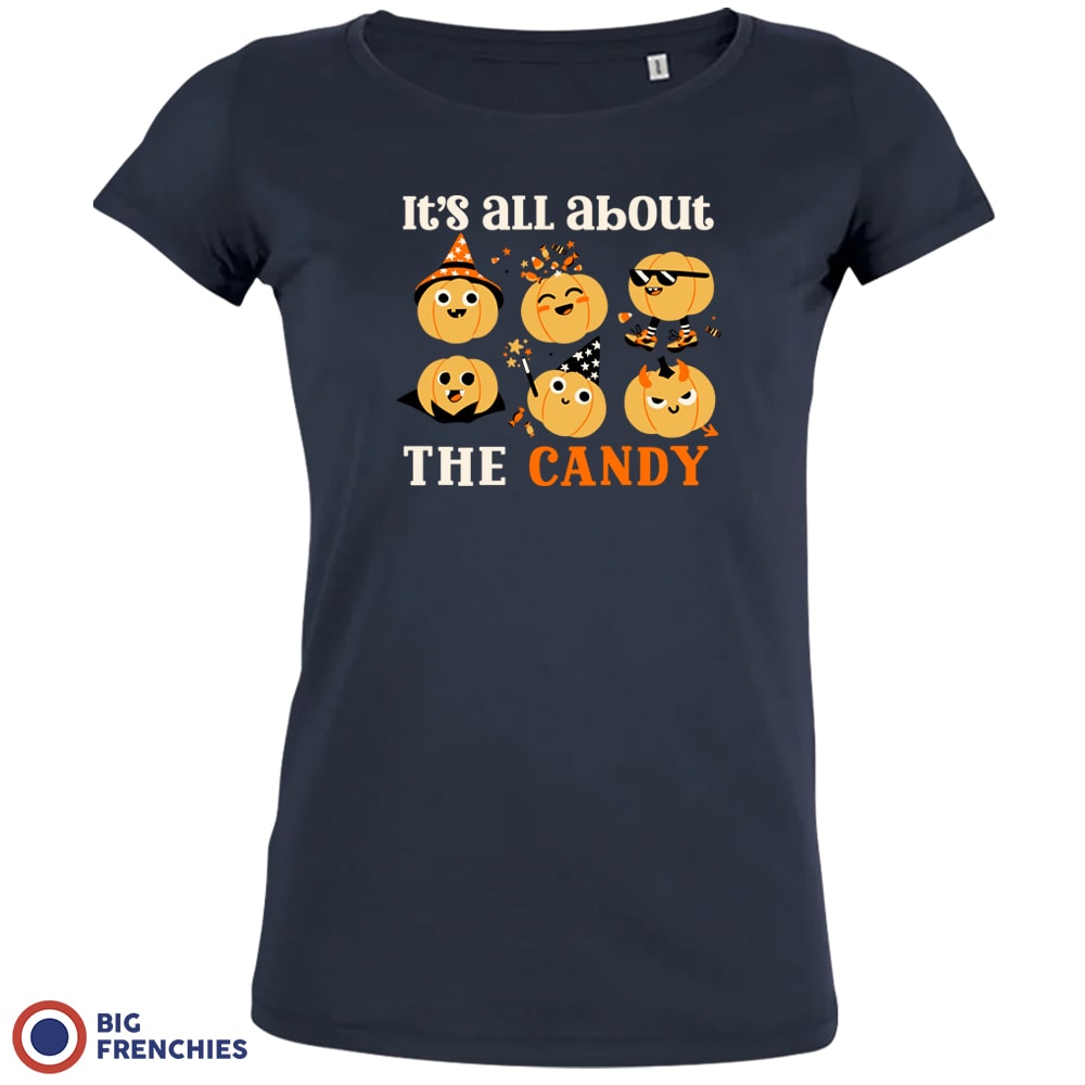 It's All About The Candy Halloween Women's Organic Cotton Tee