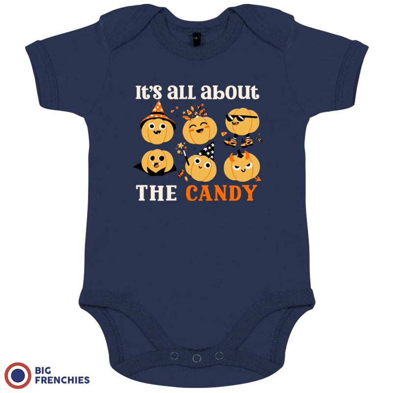 It's All About The Candy Halloween Organic Cotton Baby Onesie