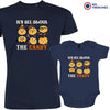 It's All About The Candy Halloween Dad and Child Organic Cotton family Set (Set of 2)