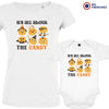 It's All About The Candy Halloween Mom and Baby Organic Cotton family Set (Set of 2)