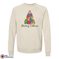 Merry Catmas Christmas Unisex Organic Cotton Sweatshirt