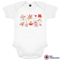 Valentine Cats Organic Cotton Baby Onesie