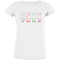 Un Deux Trois Cat Men's Organic Cotton Tee