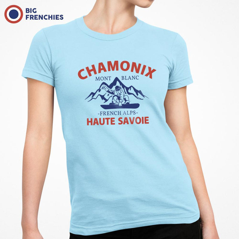 Chamonix Mont Blanc French Alps Haute Savoie Women's Organic Cotton Tee