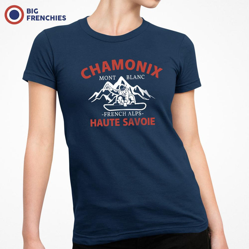 Chamonix Mont Blanc French Alps Haute Savoie Women's Organic Cotton Tee