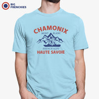 Chamonix Mont Blanc French Alps Haute Savoie Men's Organic Cotton Tee