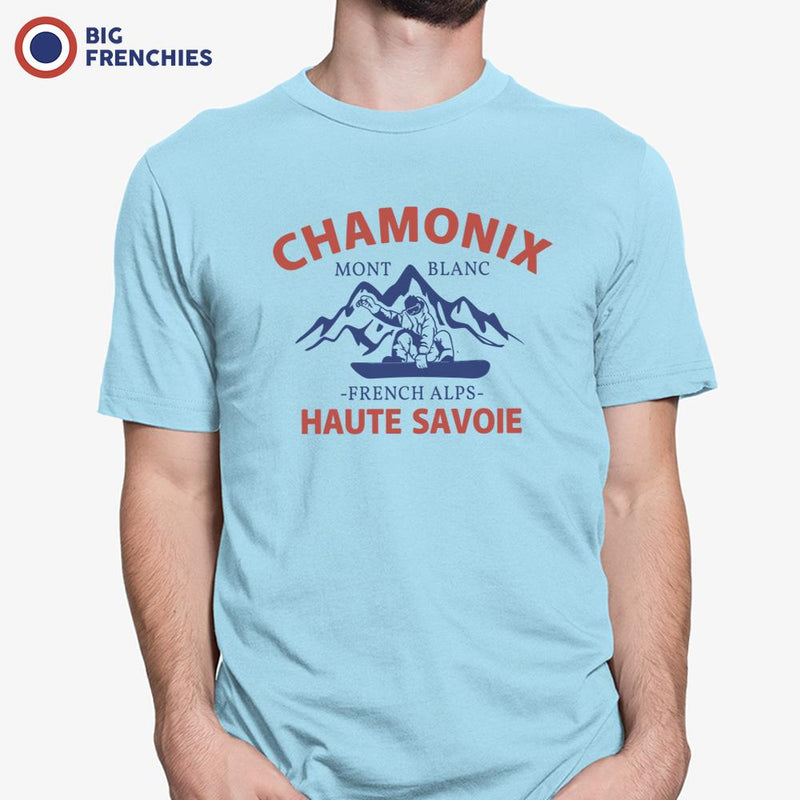 Chamonix Mont Blanc French Alps Haute Savoie Men's Organic Cotton Tee