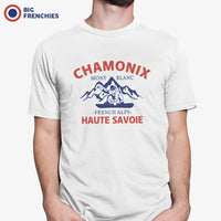 Chamonix Mont Blanc French Alps Haute Savoie Men's Organic Cotton Tee