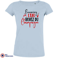 Economisez L'eau Buvez Du Champagne Women's Organic Cotton Tee