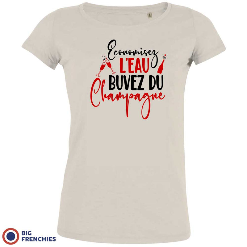 Economisez L'eau Buvez Du Champagne Women's Organic Cotton Tee