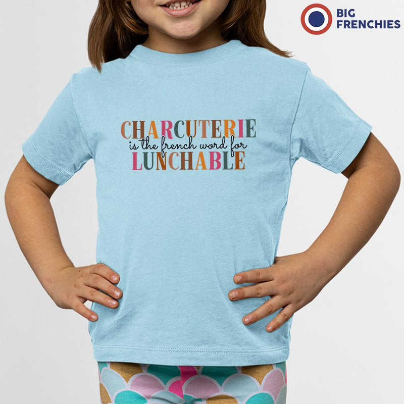 Charcuterie Is The French Word For Lunchable Youth & Toddler Organic Cotton Tee