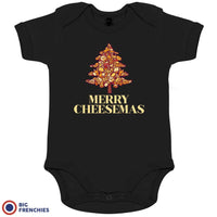 Merry Cheesemas Christmas Organic Cotton Baby Onesie