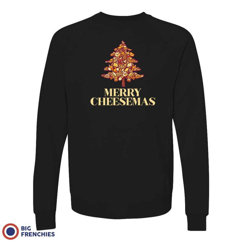 Merry Cheesemas Christmas Unisex Organic Cotton Sweatshirt