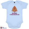 Merry Cheesemas Christmas Organic Cotton Baby Onesie