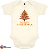 Merry Cheesemas Christmas Organic Cotton Baby Onesie