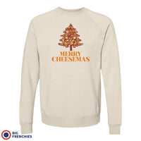 Merry Cheesemas Christmas Unisex Organic Cotton Sweatshirt