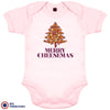 Merry Cheesemas Christmas Organic Cotton Baby Onesie