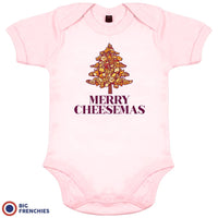 Merry Cheesemas Christmas Organic Cotton Baby Onesie