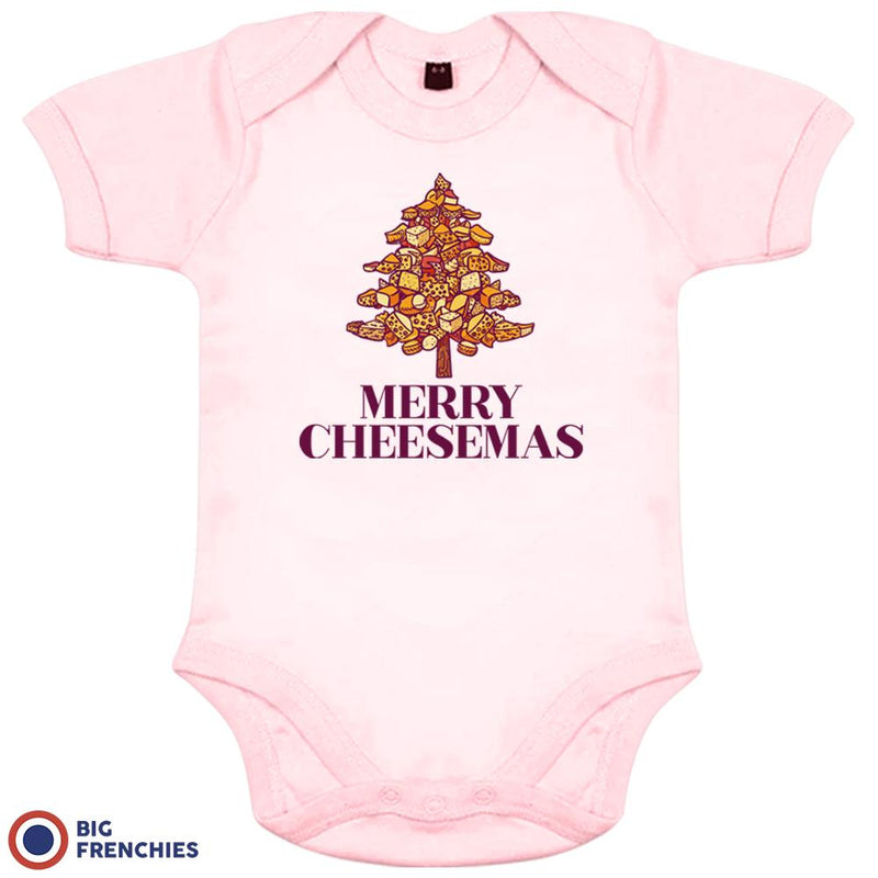 Merry Cheesemas Christmas Organic Cotton Baby Onesie