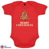 Merry Cheesemas Christmas Organic Cotton Baby Onesie