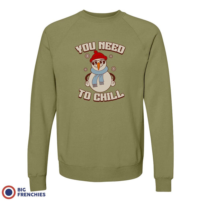 You Need To Chill Christmas Unisex Organic Cotton Sweatshirt