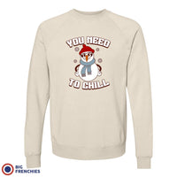 You Need To Chill Christmas Unisex Organic Cotton Sweatshirt