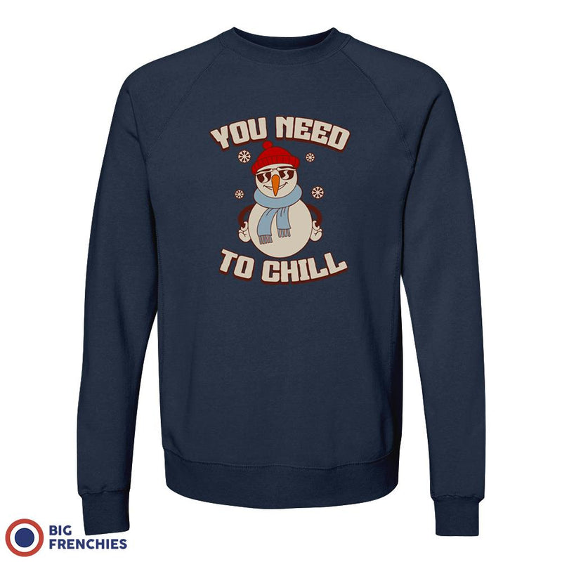 You Need To Chill Christmas Unisex Organic Cotton Sweatshirt