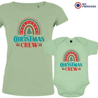 Christmas Crew Mom and Child Organic Cotton family Set (Set of 2)