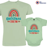 Christmas Crew Dad and Child Organic Cotton family Set (Set of 2)