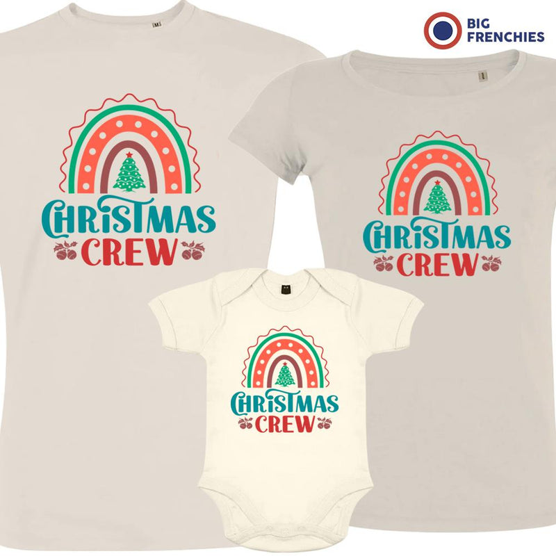 Christmas Crew Matching Family Organic Tees (Set of 3)