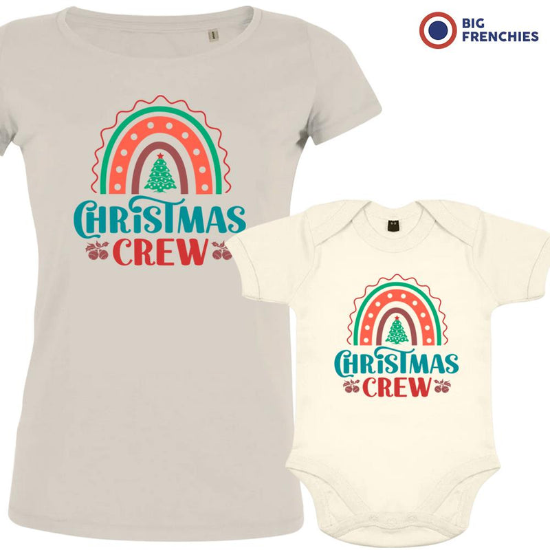 Christmas Crew Mom and Child Organic Cotton family Set (Set of 2)