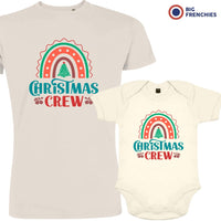 Christmas Crew Dad and Child Organic Cotton family Set (Set of 2)