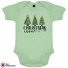 Christmas Crew with Trees Organic Cotton Baby Onesie