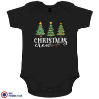 Christmas Crew with Trees Organic Cotton Baby Onesie