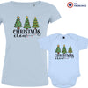 Christmas Crew with Trees Mom and Child Organic Cotton family Set (Set of 2)