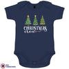 Christmas Crew with Trees Organic Cotton Baby Onesie