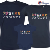 Friends Christmas Matching Family Organic Tees (Set of 3)